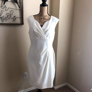 NWOT Adrianna Papell Midi Dress in Winter White